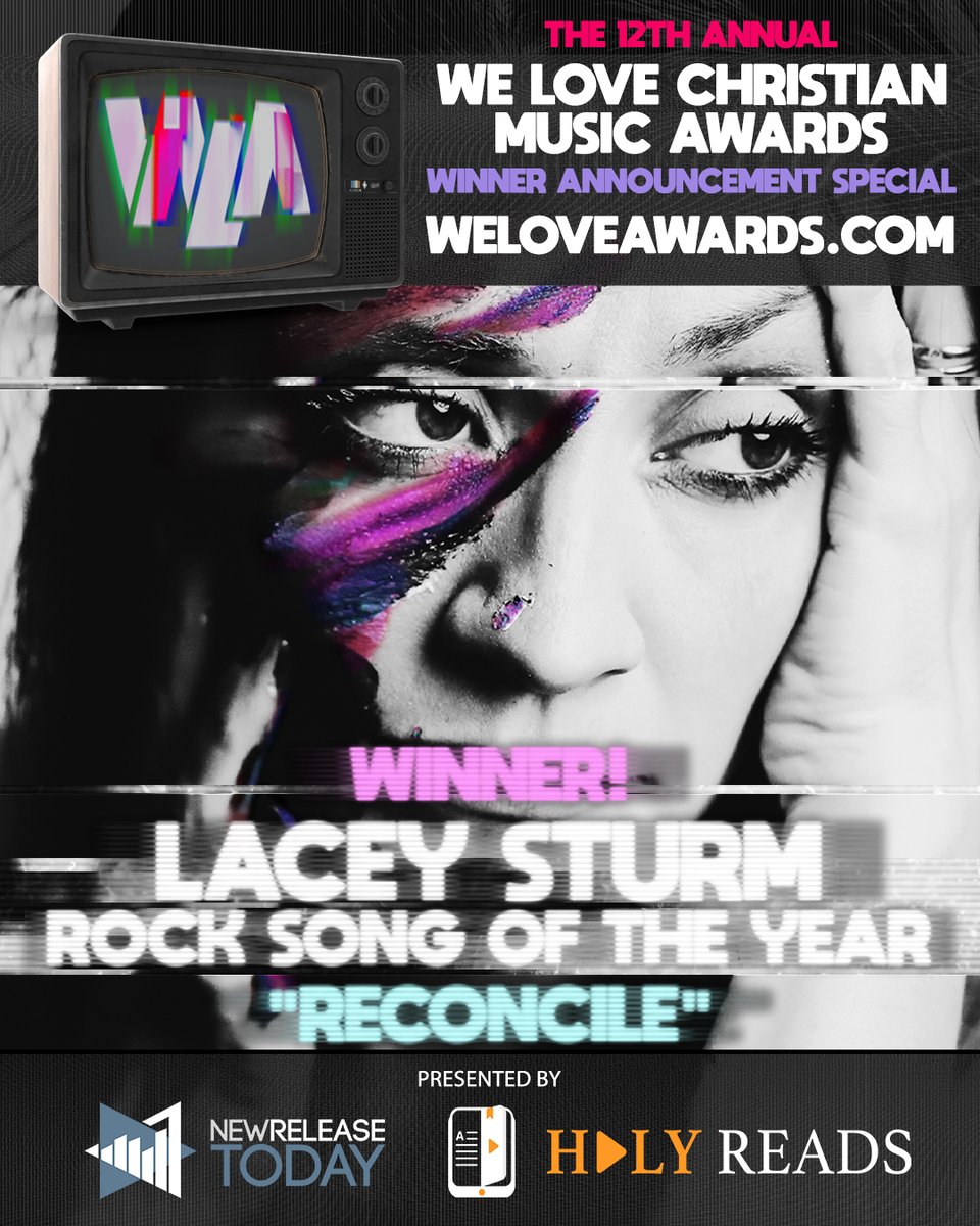WINNER ANNOUNCEMENT: Congrats to @LaceySturm who won ROCK SONG OF THE YEAR for 'Reconcile.' Watch her incredible acceptance speech during this year's special here: WeLoveAwards.com.