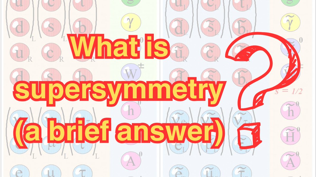 This post summarizes the main ideas behind supersymmetry. Pre-requisites to read this post include some familiarity with Poincare algebra and the basics of quantum field theory (especially the basics of fermions)
1/33
#physics #scicomm