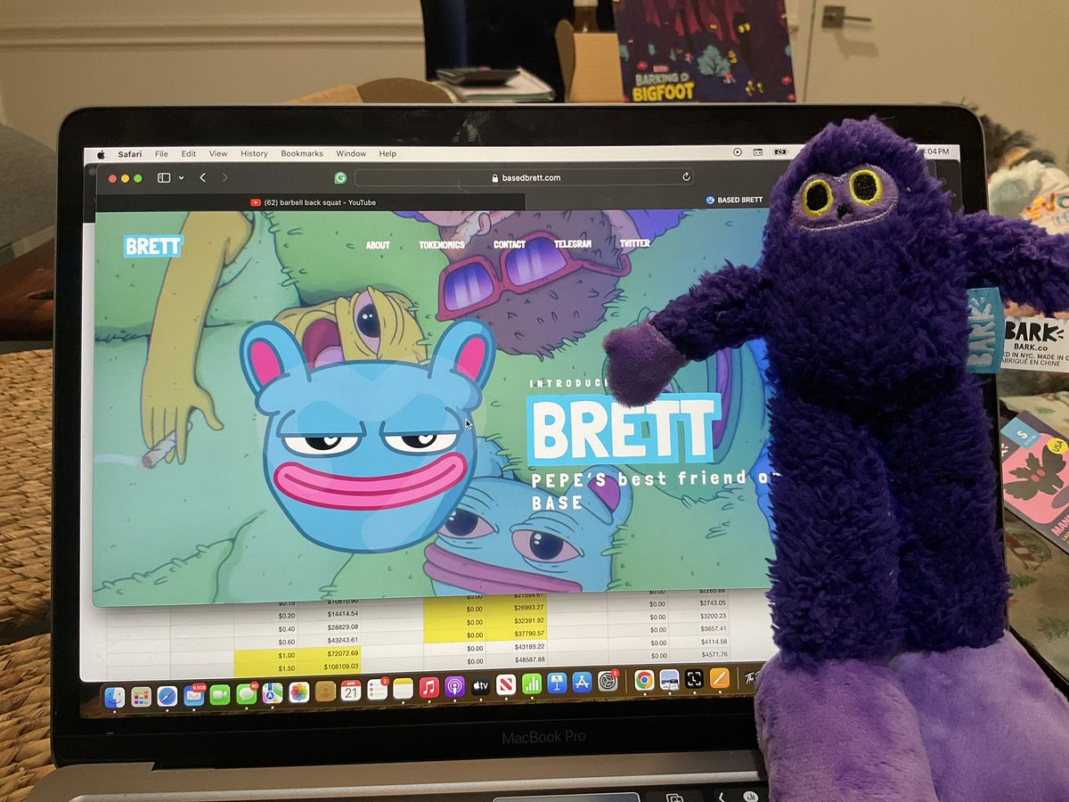 If this is a sign that $brett is gonna be the winner, I am all in with <a href="/CrashiusClay69/">Crash</a>   Dog toy came to the mail and just reinforced what we all know!  Thank you <a href="/CrashiusClay69/">Crash</a>