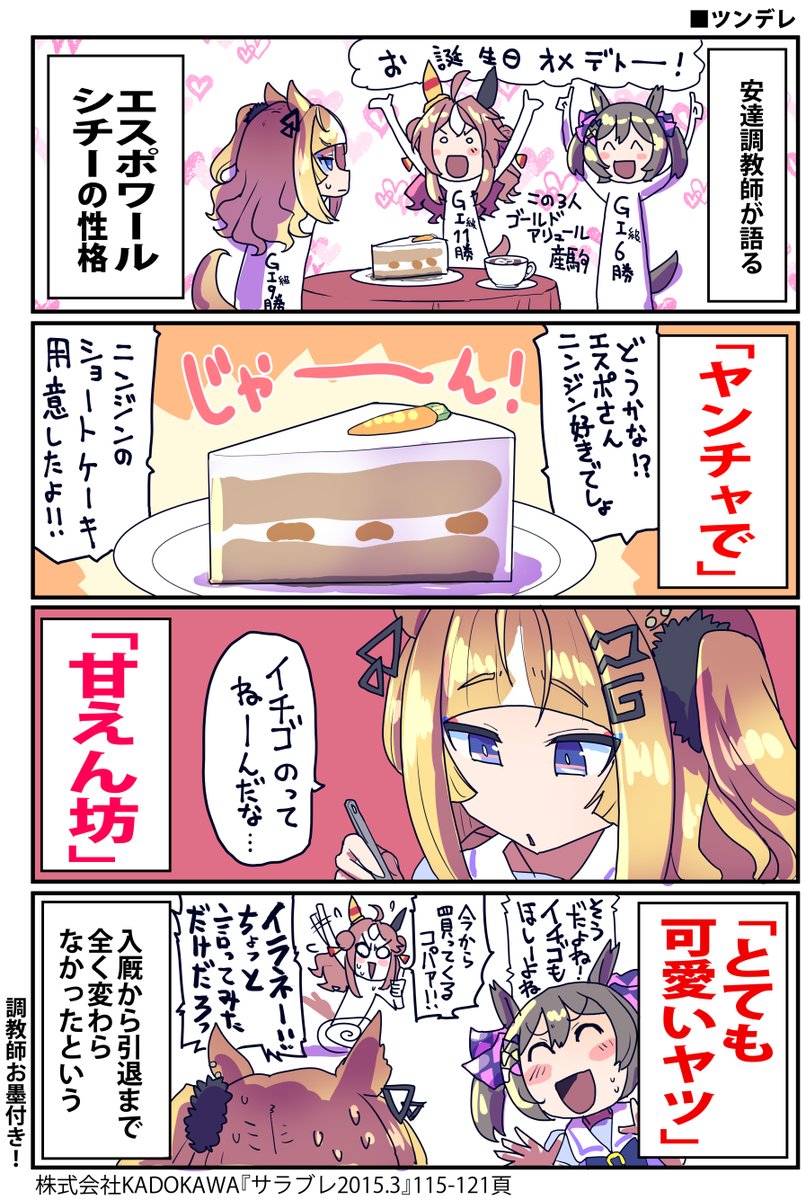 エスポワールシチーの性格がカワイイってお話

#エスポワールシチー生誕祭2024 