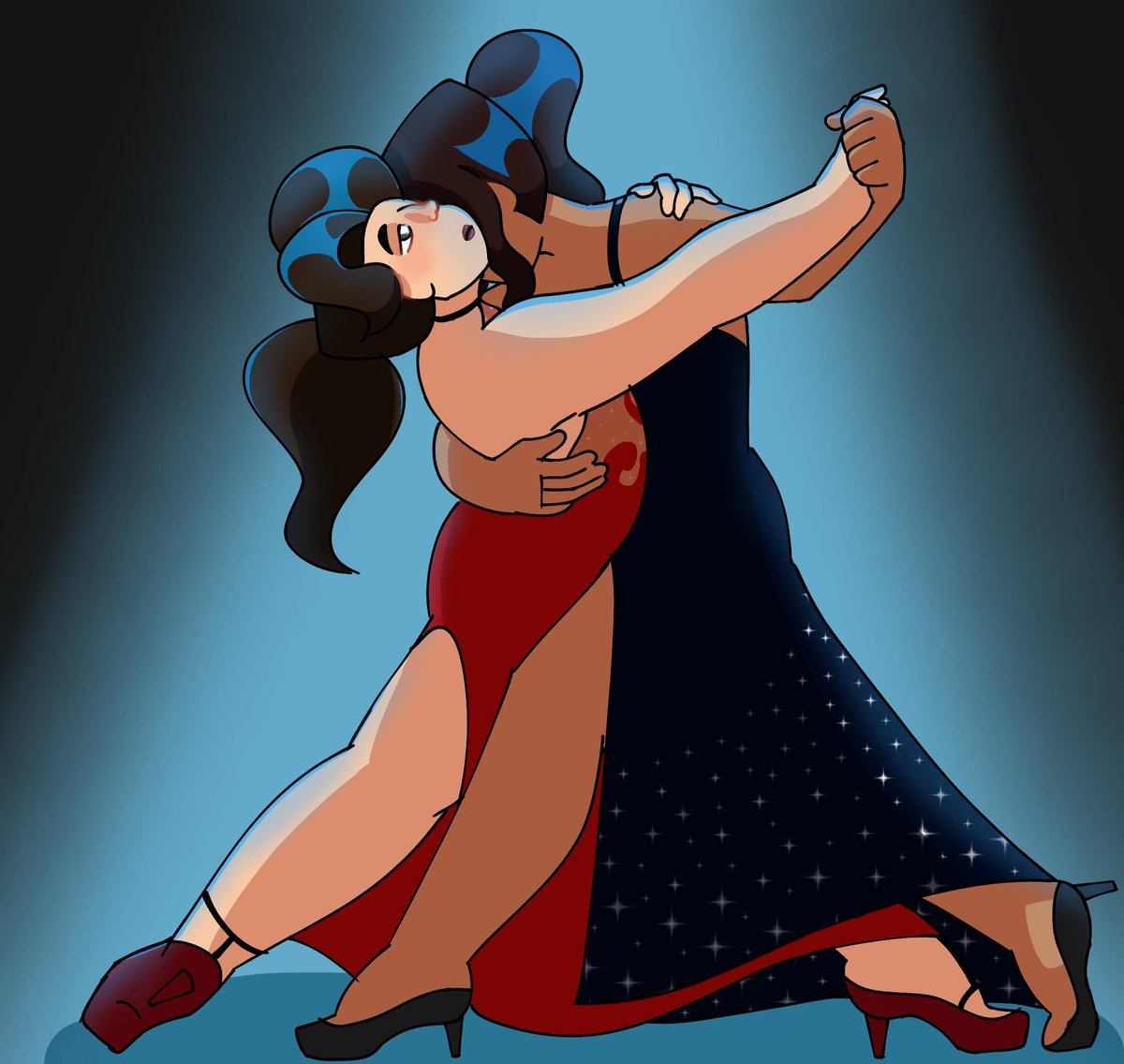 Liluxyan's tweet photo. Grett and Riya dancing tango

#disventurecamp #disventurecampallstars #dctwt #rigrett https://t.co/OcIilzyP1m