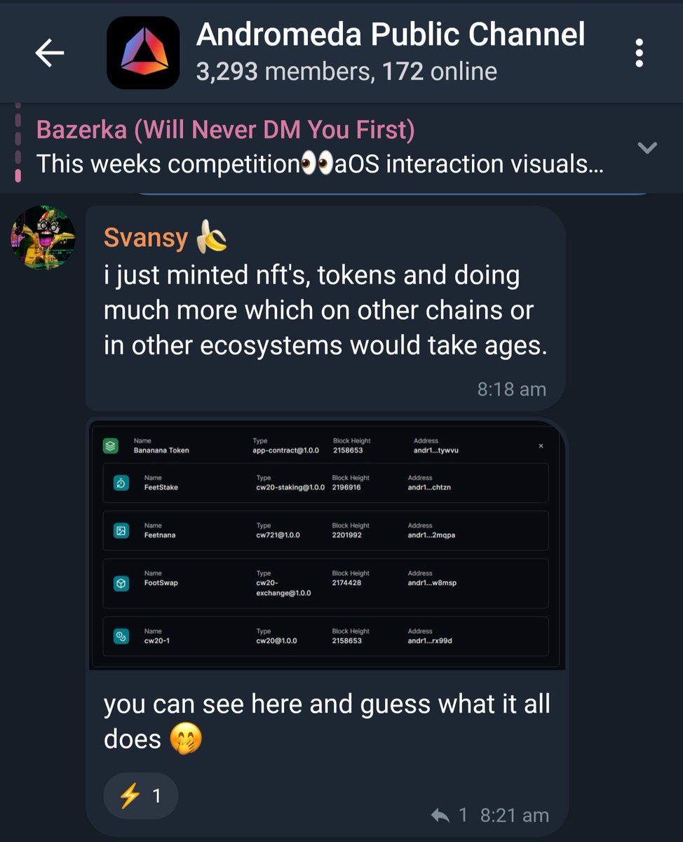ANDRonauts_'s tweet image. aOS is bringing convenience to you

#AI , #RWA , #DePin , #NFTs #memecoins , #MultiChain
... everyone wants to pick a narrative
Why pick one when @AndromedaProt lets you build all of them on aOS 😉

#BTC #Bitcoin #ETH #cryptocurrency $inj $andr $azero $pbr $velo $vra $ada $sol