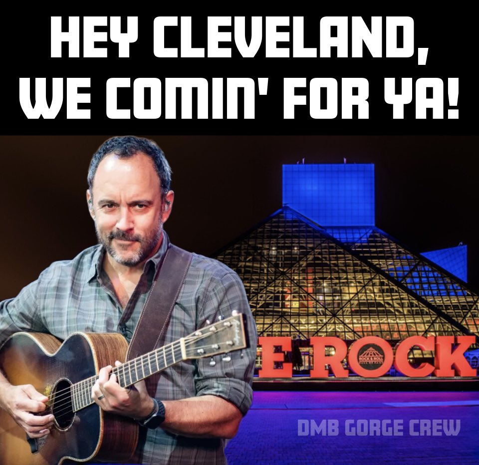The Rock Hall better be ready for this DMB takeover in October! #CelebrateWeWill #dmb #davematthewsband #davematthews #dmbgorgecrew #dmbgc #gorgecrew