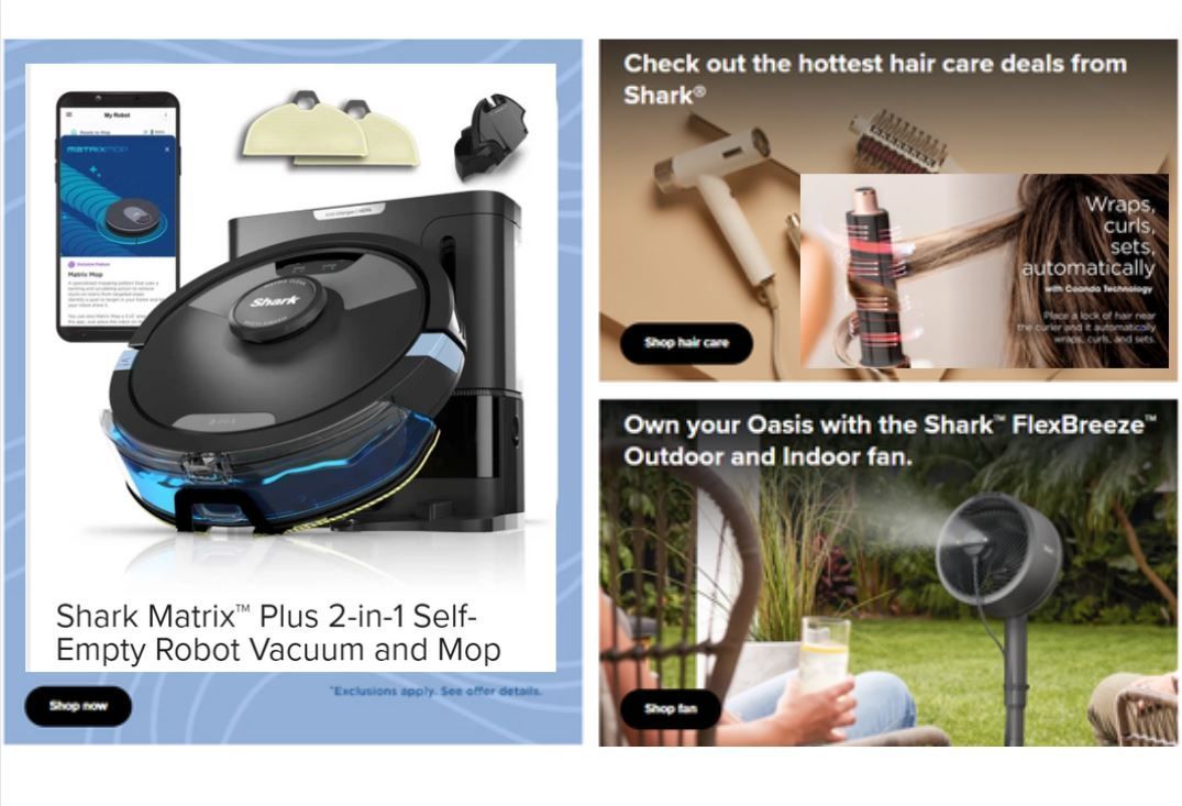 A Bloom of Deals: Get up to 44% off select Shark products + 10% off w/ #CouponCode Ends 4/23
~Take advantage of Hair FlexStyle 25% off Moms Day Sale
~Get $20 off FlexBreeze Fan w/ InstaCool Mist Attachment w/ #code,
~Get 10% off Upright Vacs w/ code bit.ly/sharkcleandeals