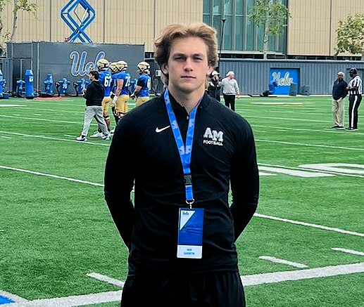 2025 LB Owen Harrington ‘impressed’ by UCLA staff on visit: Click here: bit.ly/4bnmymD Owen (Archbishop Mitty) was at UCLA for practice April 13 and talks about his visit.