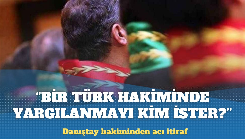masaf1212's tweet photo. ÜLKE OLARAK ACINACAK DURUMDAYIZ!

Danıştay hakimi: Türk hakimlerine sorun bakalım, bir Türk hakiminde yargılanmak istiyor mu?

https://t.co/qNUvOJK8yE https://t.co/Cjiq0wlyEu