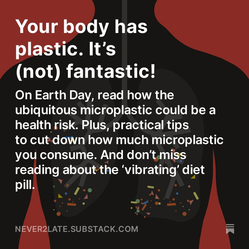 Your body has plastic in it! #Microplastics, actually. It is everywhere: in air, water, food and that paper cup of coffee you are drinking! Ditch that cup now and read on to see how microplastics could be a #healthrisk. 🧵#HealthScience #longevity #EarthDay2024