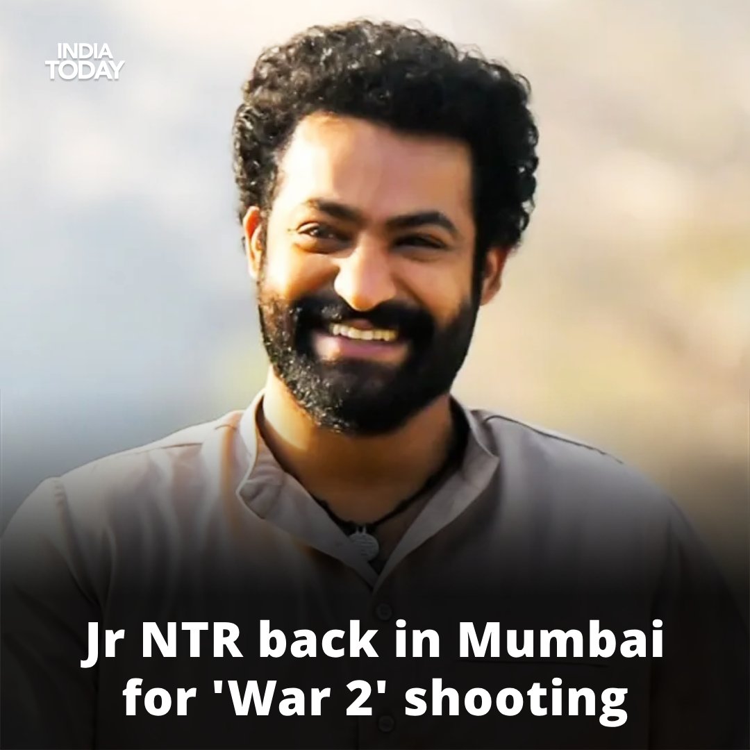 Jr NTR (@tarak9999) arrived in #Mumbai on April 21, Sunday, for the shooting of #War2. He took a brief break from 'War 2' shoot and headed to Hyderabad to be with his family. Now, he has resumed 'War 2' shoot with Hrithik Roshan in Mumbai. Videos of him at the Hyderabad and