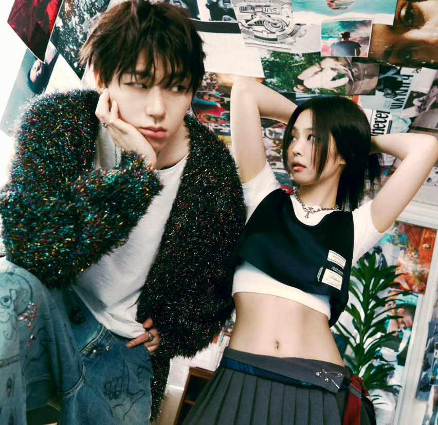 BLACKPINK's Jennie and Zico in new concept photos for 'Spot!', out this Friday.