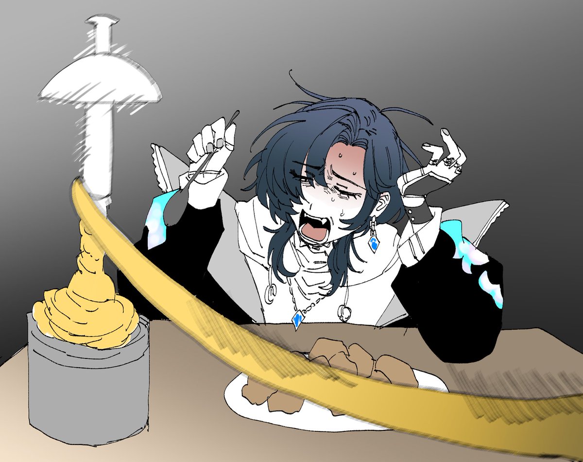 su3susu's tweet photo. コラボカフェ楽しみだな〜
(チーズフォンデュはない)

#ur_ärt https://t.co/rhPnFXzxyc