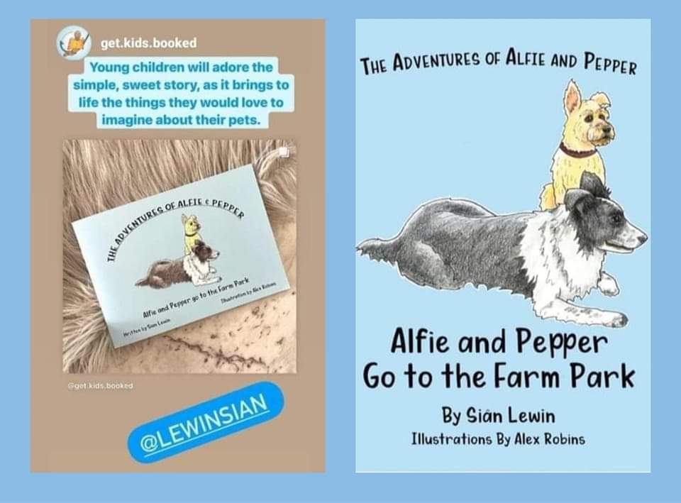 I am always proud of the first edition of Alfie & Pepper Go to the Farm Park 🐾 beautifully #printed by @RSPrintLtd 🩵 It was a 3rd smaller, but was my first try at developing a book series 3 years on & now 9 books! #bookseries #TheSueAtkinsBookClub #SBSwinner #kidslit #dogs