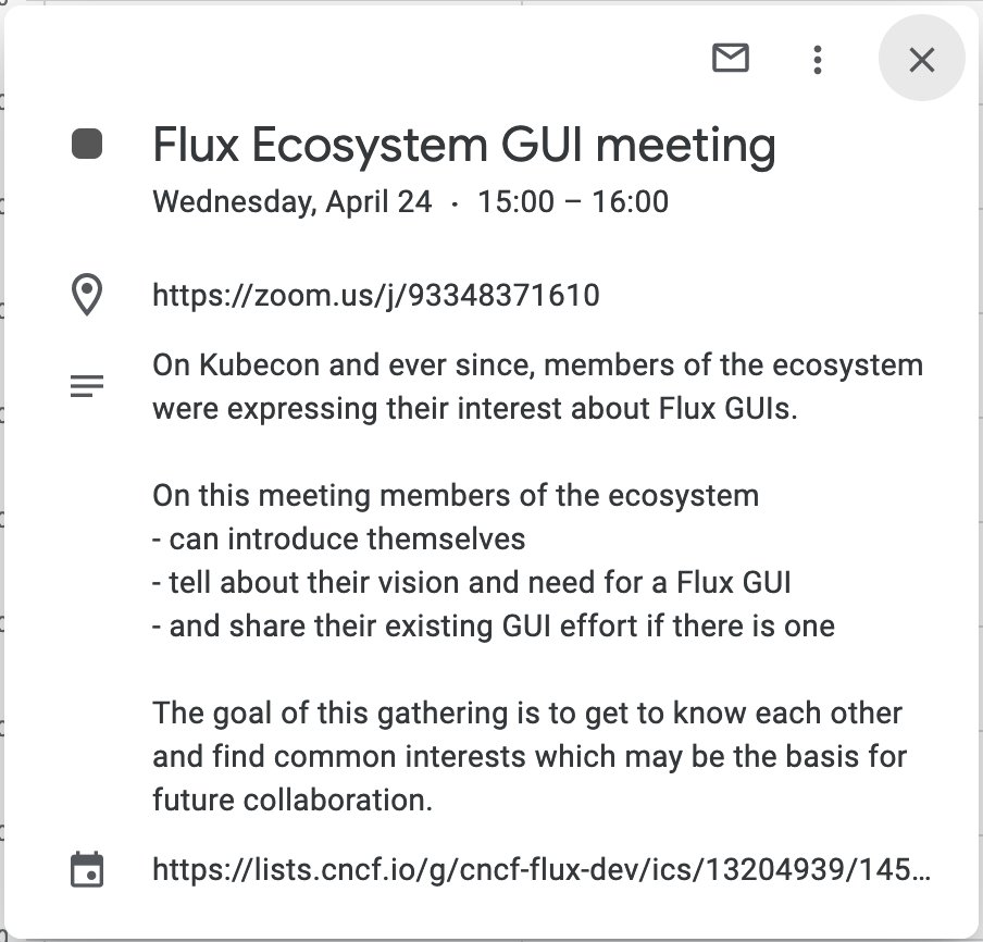 Hey Flux Ecosystem, we are having GUI call this Wednesday, right after the Flux dev call. Join in!