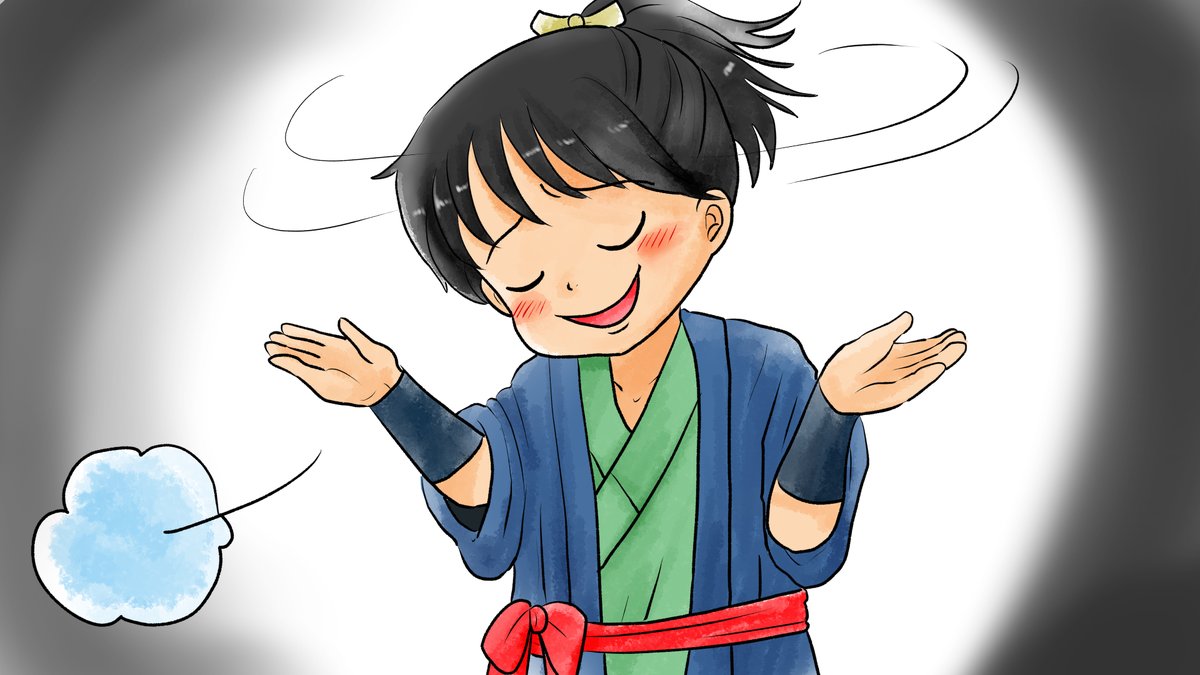 昨日描いた絵です( ゜Д゜)           
 恋の魔法とおまじない720-5色塗り途中  
福娘童話集様昔話彦一シリーズ「あまのじゃくくらべ」色塗り  
#恋の魔法とおまじない #昔話 