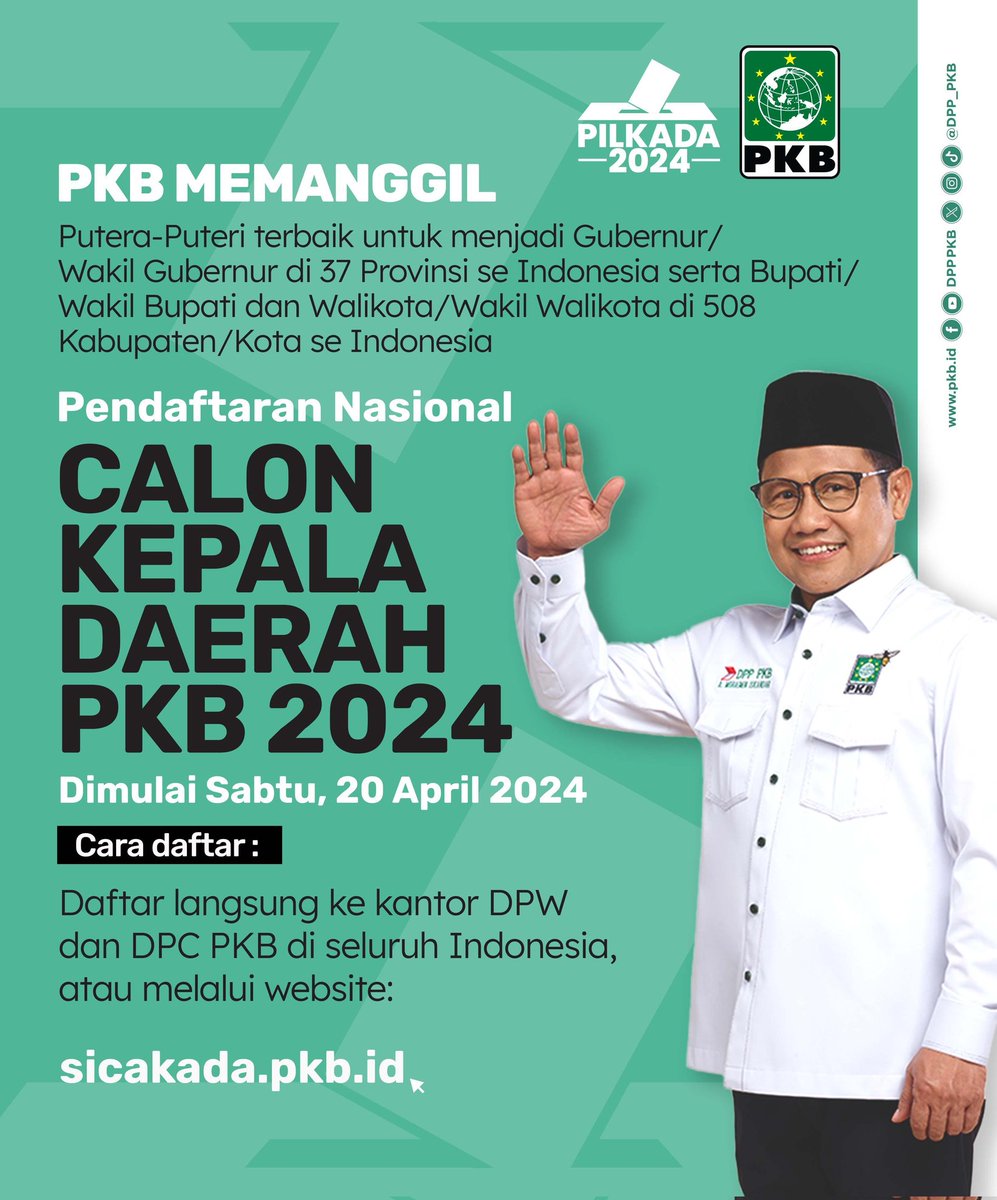 PkbProbolinggo's tweet image. sicakada.pkb.id 

#Pilkada2024 

@DPP_PKB @dpwpkbjatim_