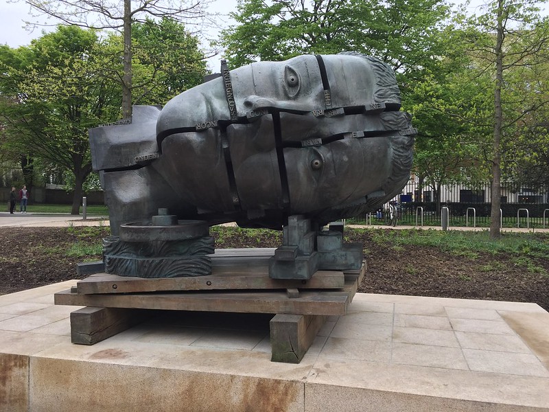 Londonist's tweet photo. Eduardo Paolozzi died 19 years ago today. Even if you're not familiar with the artist, you'll have seen his work around London https://t.co/xTVA1xVBwC