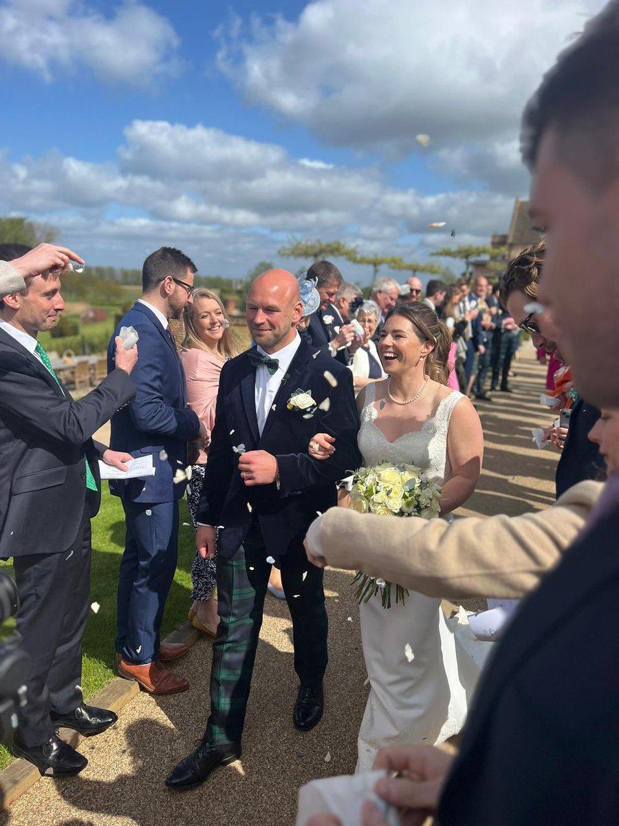 Beautiful day yesterday marrying my soulmate! A massive thank you to everyone who made it happen, it really did take a village! Also to all of those who came, sent messages or well wishes, thank you! We haven’t got through them all yet but it means a lot! #BeauDaveyWedding