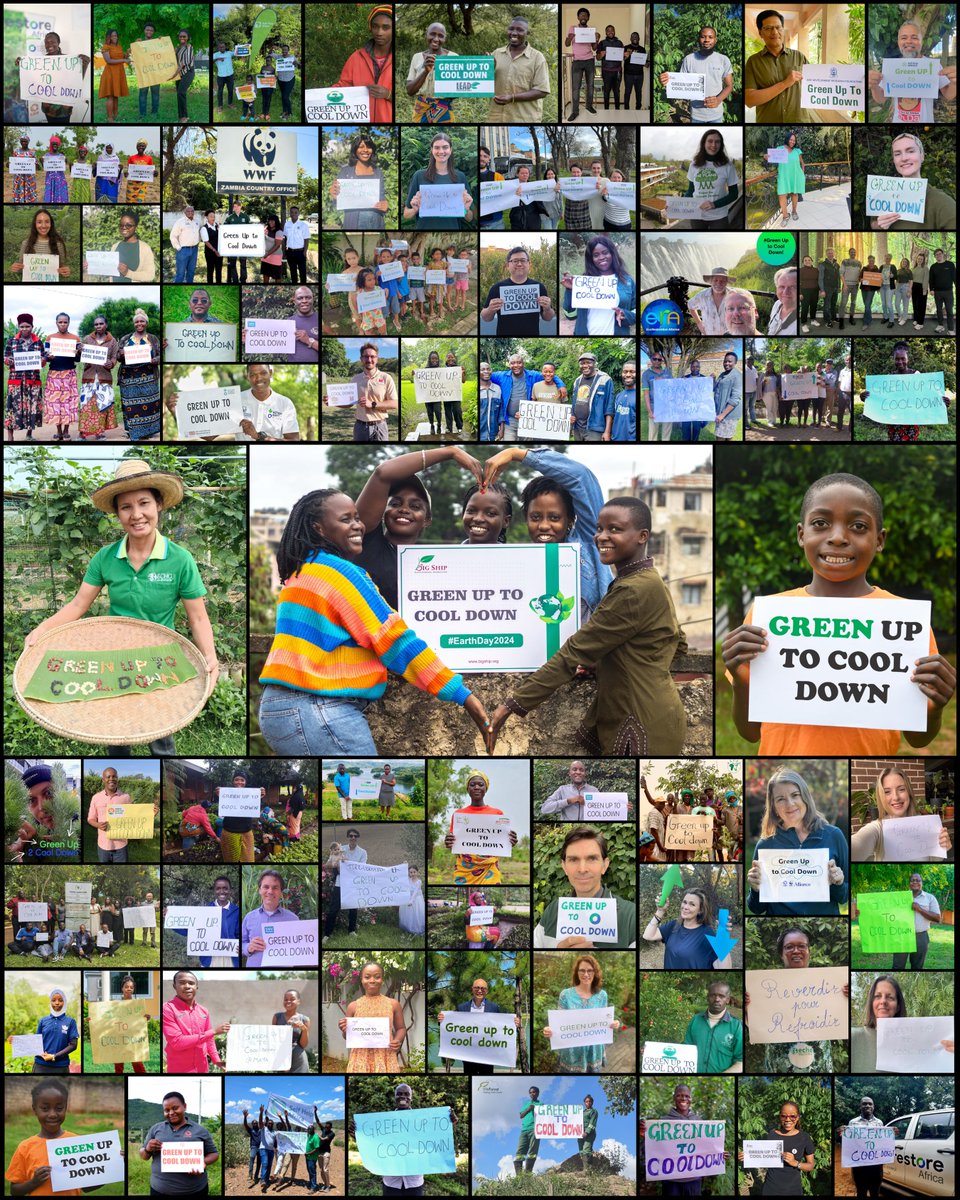 Let's Green Up to Cool Down this #EarthDay! 🌱👇🌍 The #GreenUptoCoolDown movement unites organisations from around the world to collaborate and make a real difference. How are you greening up and cooling down the planet this Earth Day? 💚🌍
