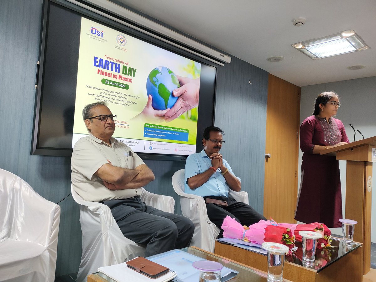 @InfoGujcost Today on the occasion of #EarthDay @InfoGujcost inspired the young generation to take meaningful action towards reducing #plasticpollution and promoting #SustainableLiving  practices