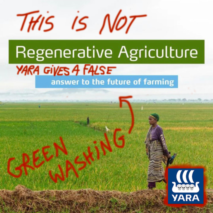 How are agri-business corporations selling you their business-as-usual as "#regenerativefarming"? Let's dive into their  #greenwashing and dismantle their fallacies🧵(1/14)