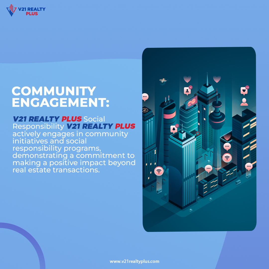 v21realtyplus's tweet photo. V21 Realty Plus actively engages in community initiatives and social responsibility programs, demonstrating a commitment to making a positive impact beyond real estate transactions. https://t.co/fbDTgDsXXy