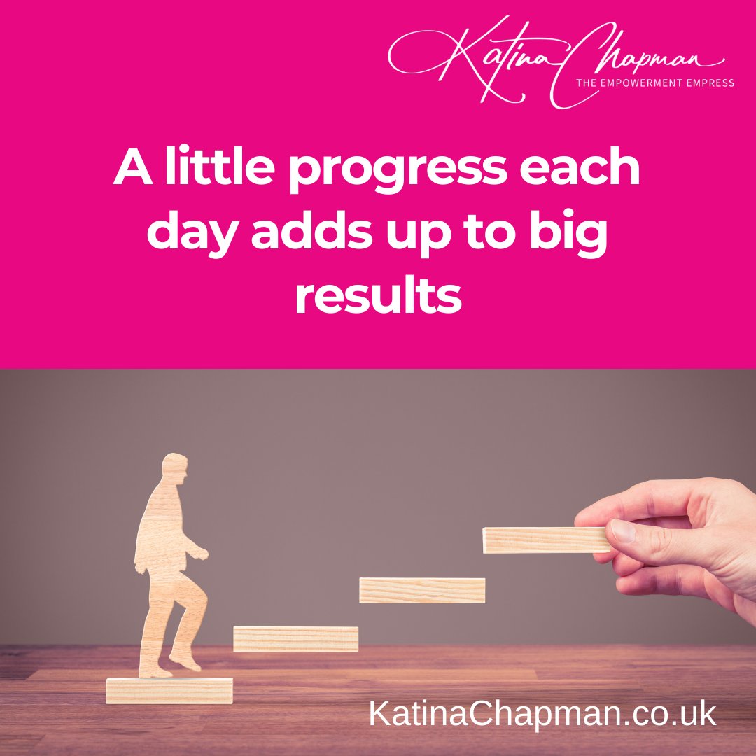 A little progress each day adds up to big results.
🚶‍♀️  
🚶‍♀️  
🚶‍♀️ 
#MondayMotivation #PositiveMindset #hypnotherapy #smallsteps