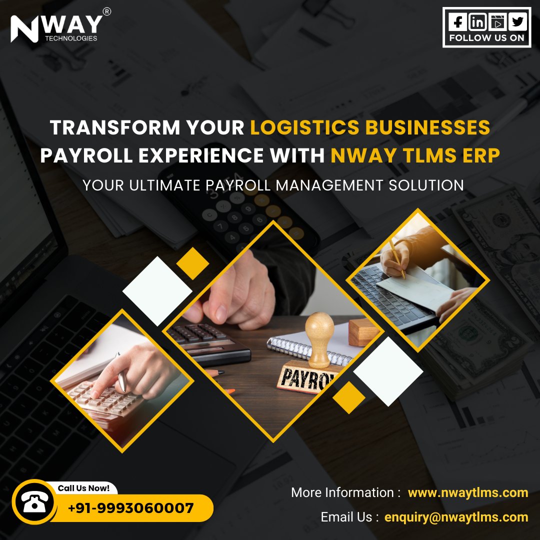 𝗡𝗪𝗔𝗬 𝗣𝗔𝗬𝗥𝗢𝗟𝗟 𝗠𝗔𝗡𝗔𝗚𝗘𝗠𝗘𝗡𝗧 𝗘𝗥𝗣 𝗦𝗢𝗙𝗧𝗪𝗔𝗥𝗘

Transform Your Logistics Businesses Payroll Experience with NWAY TLMS ERP! Your Ultimate Payroll Management Solution.

#PayrollSoftware #HRManagement #EfficiencyInBusiness #DigitalTransformation #Innovation