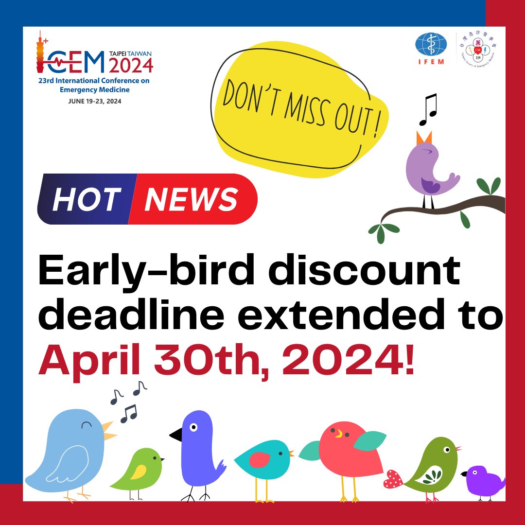 Exciting news for all! Only one week left, don't miss your discount! Register here 👉icem2024.com/page/Registrat…👈