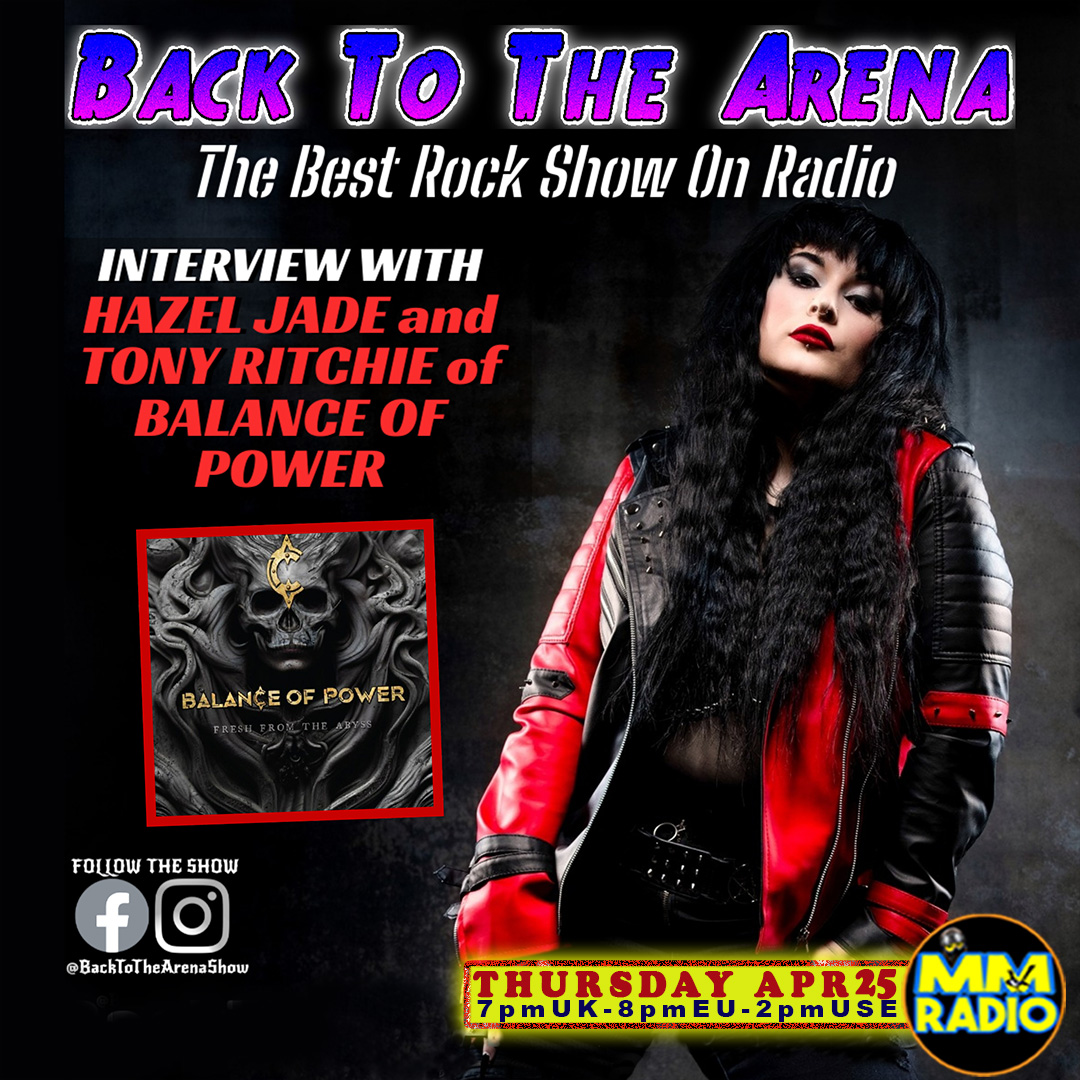 ☝️Tune in to 'BACK TO THE ARENA' with DC the DJ for the best rock show on radio👉AIRING Thursday April 25 ➡️mm-radio.com @dorner_martina @mstradmusic @magpie_sally