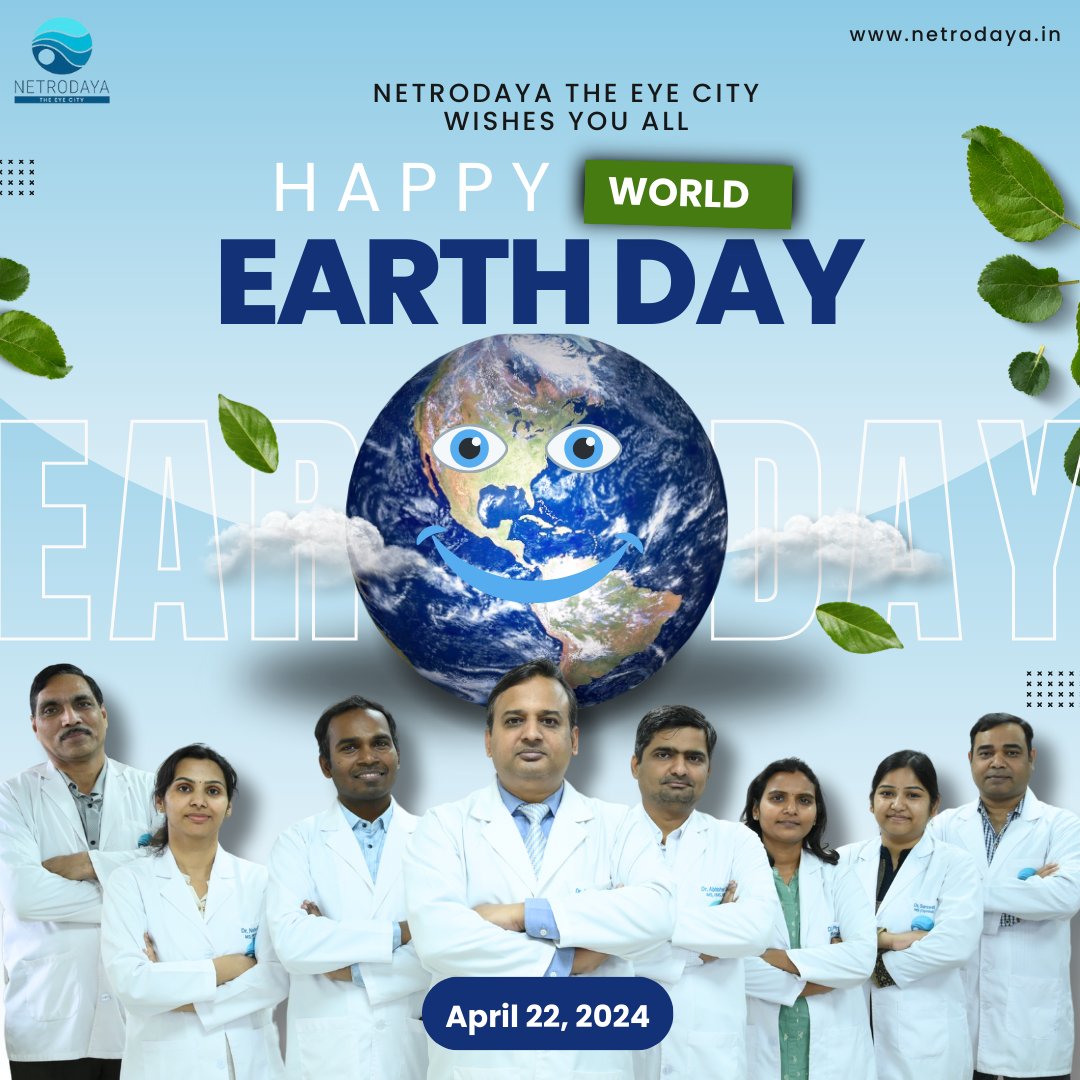 Today, as we honor Earth Day, let's remember the interconnectedness of all living beings. Just, as we nurture our planet, we're dedicated to nurturing your vision and well-being.
📞 7052147070 / 7052525353
🌐 netrodaya.in
#ProtectEarth #ProtectEyes #EarthDay #Netrodaya