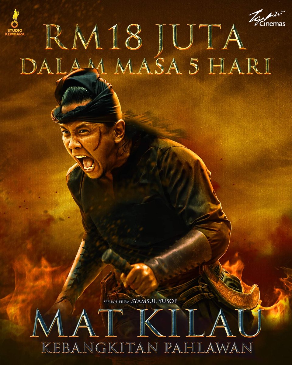 XavierNaxa's tweet photo. Filem #Sheriff berjaya mengutip RM16.3 juta dalam empat hari tayangan + tayangan awal.
Ini merupakan satu kebangkitan baharu selepas #MatKilau.
Ayuh semua #SokongFilemTempatan. https://t.co/kMhhrsx034