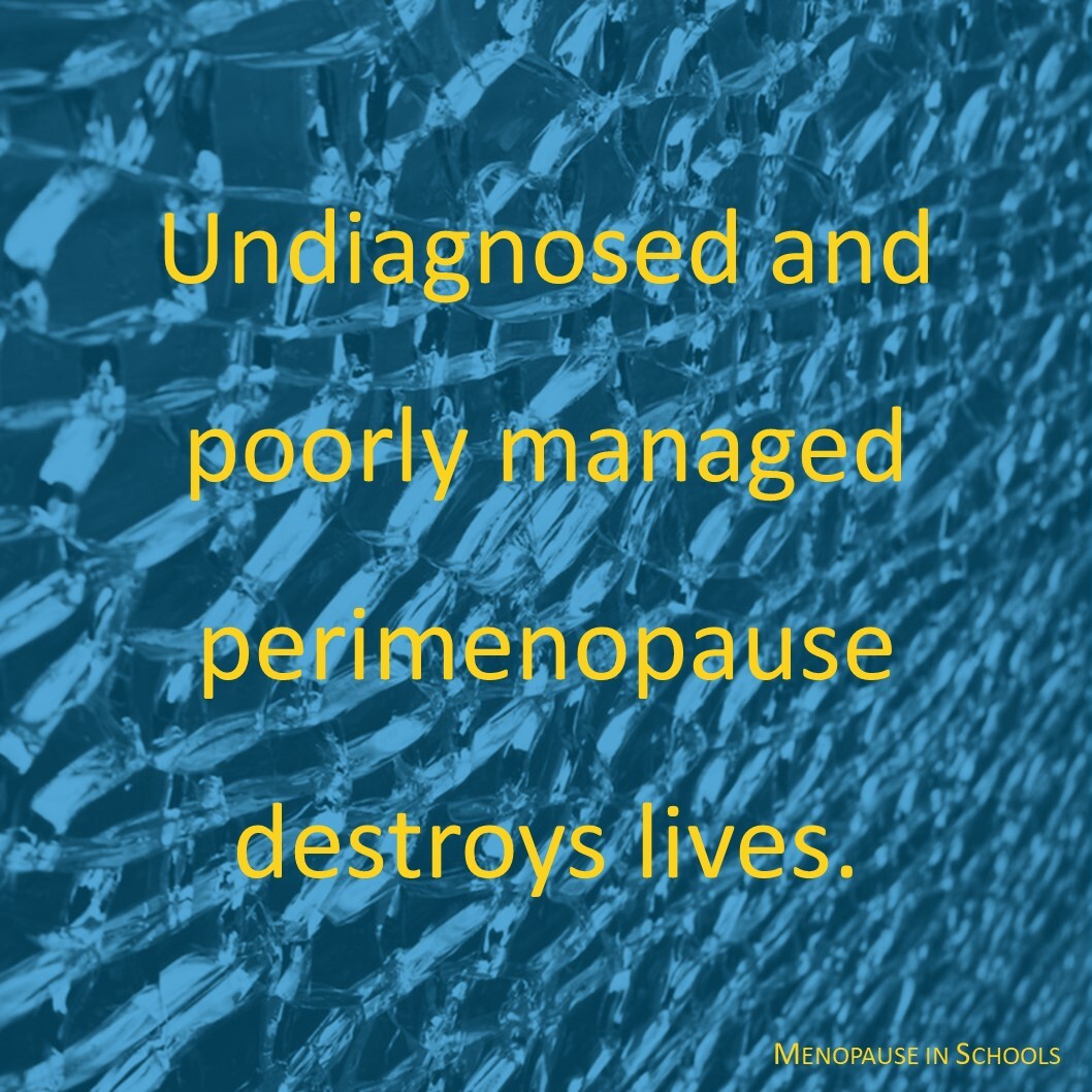 #Perimenopause often shows up when we least expect it - and it almost never looks the way we thought it would. If we can alert our staff as to what to look out for, and to the kinds of support that are available - then we can help stop things escalating. #edutwitter #WomenEd