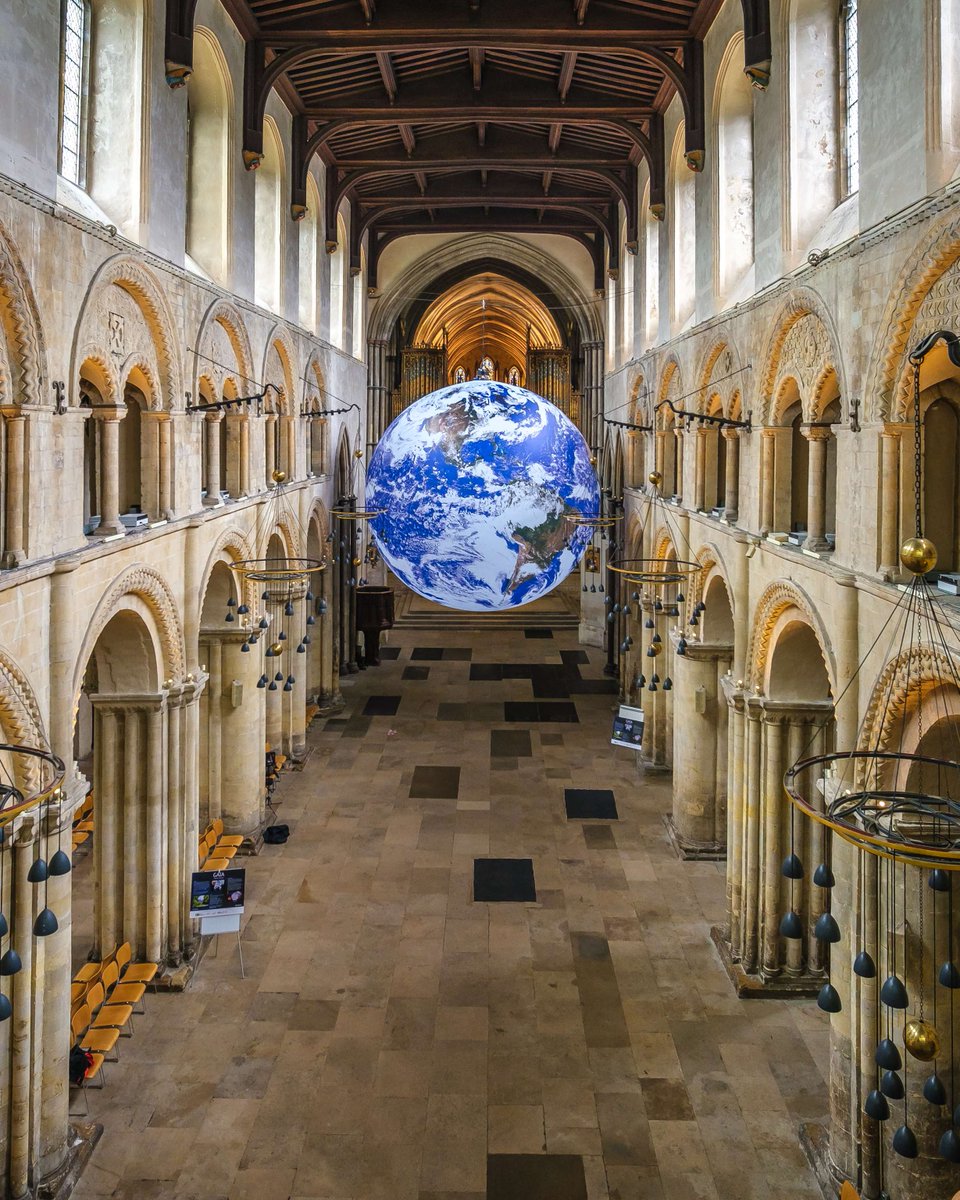 Today is Earth Day. We couldn't miss sharing a throwback photo from when we had Gaia at Rochester Cathedral. Did you come along to see it? 📷Steve Hartridge