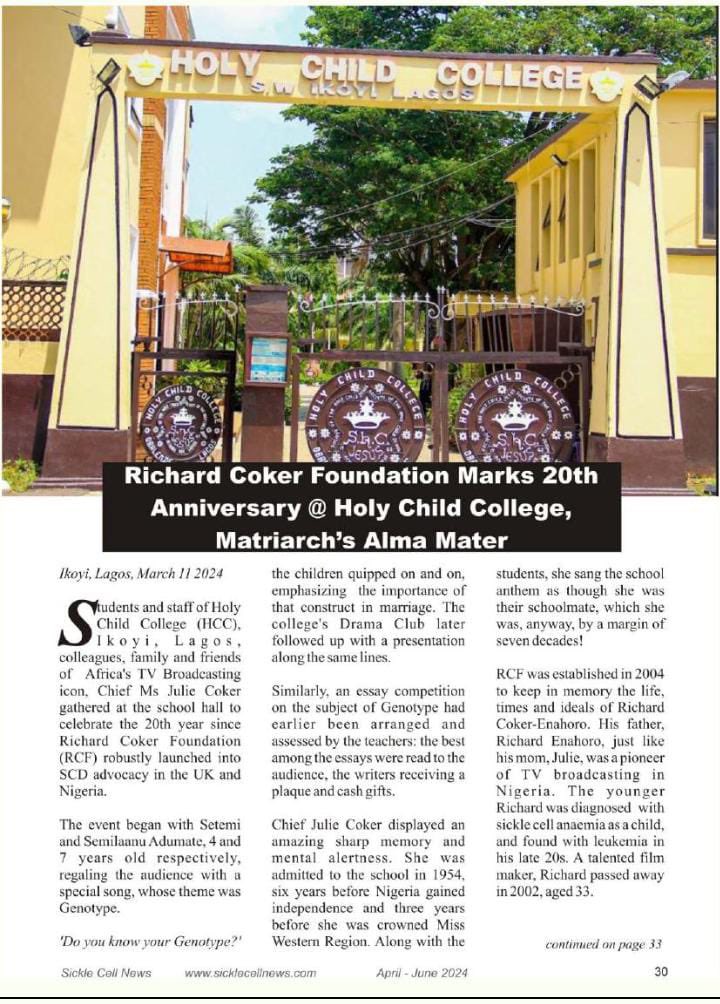 Richard Coker Foundation anniversary in Lagos #JulieCoker #RichardCokerEnahoro