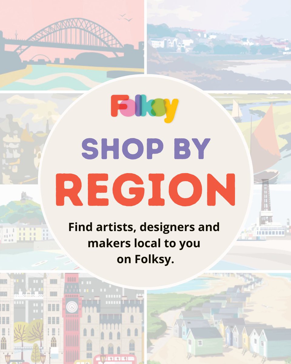 Did you know you can look up shops on Folksy by region to find sellers who are local to you? We love making it easier for you to support real people running their own meaningful, creative businesses where you live. ⁠ ⁠ folksy.com/local-shops ⁠