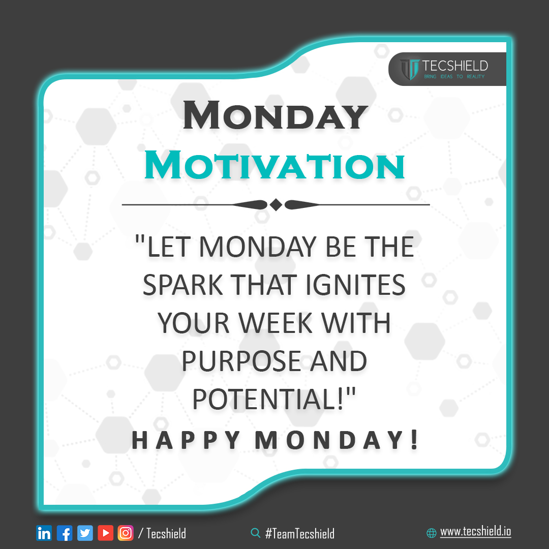 TecshieldO's tweet photo. MONDAY MOTIVATION!!
.
.
.
#Tecshield #TeamTecshield #motivation #monday #mondaymotivation #games #gamedevelopment https://t.co/TIy51stNlu