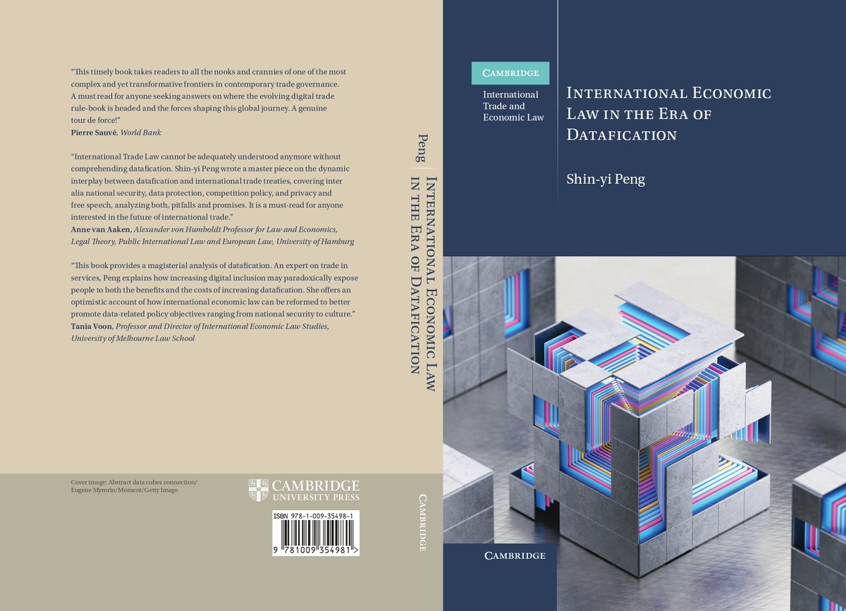 My author copies have arrived.
The book addresses the challenges of datafication through the lens of IEL. Grateful to @taniavoon <a href="/AakenAnne/">Anne van Aaken</a> and Pierre Sauvé for endorsing the book.

#digitalinclusion #criticalinfrastructure #bigtech #platformgovernance #algorithmictransparency