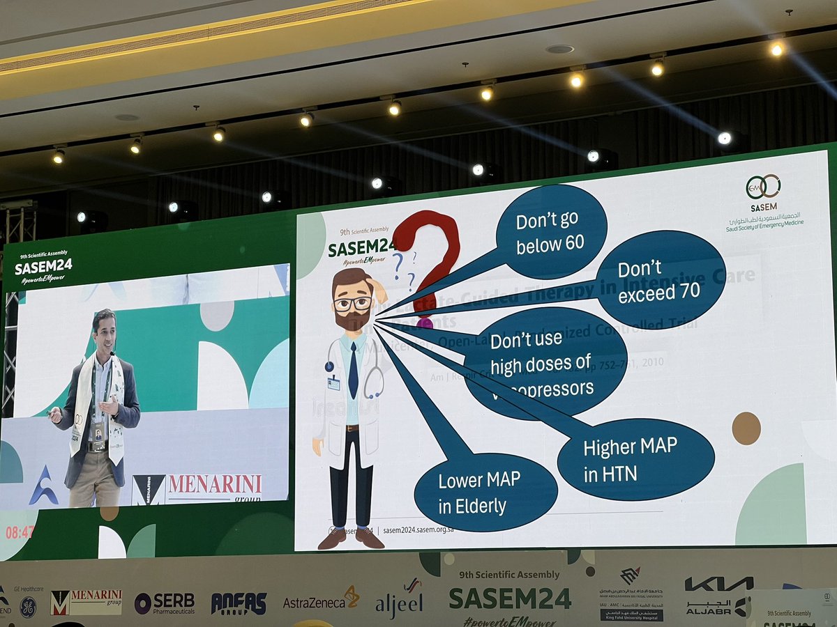 AmaloIi's tweet image. What an eye-opening lecture to kickstart the 1st day of #SASEM2024 

Dr. AlNabi @mohdessa has explored all the different measures of assessing tissue perfusion and its significance 👌🏻

#PowertoEMpower