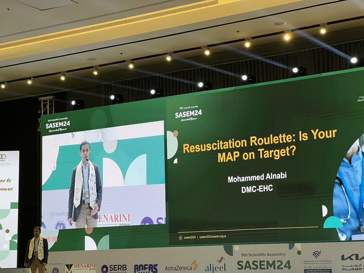 AmaloIi's tweet image. What an eye-opening lecture to kickstart the 1st day of #SASEM2024 

Dr. AlNabi @mohdessa has explored all the different measures of assessing tissue perfusion and its significance 👌🏻

#PowertoEMpower