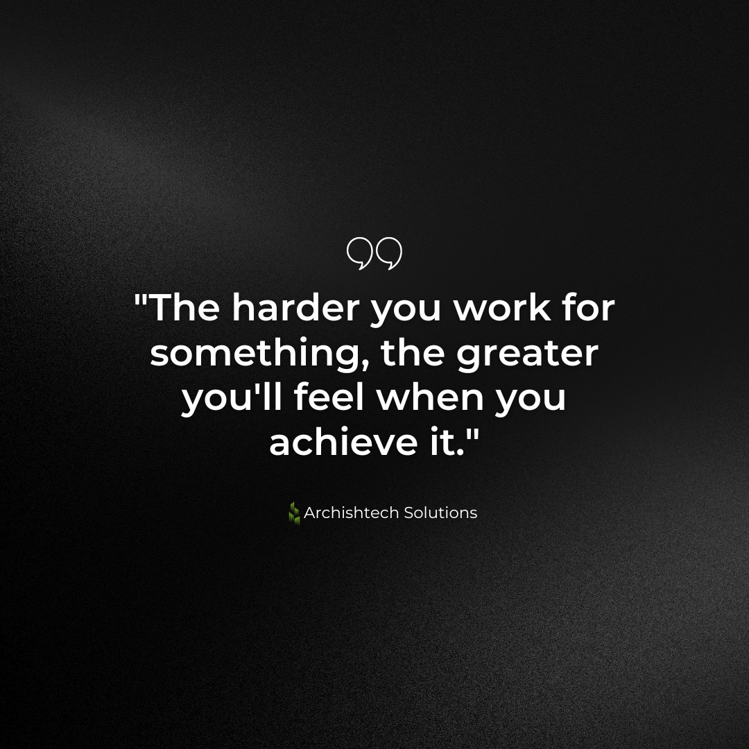 'Embrace the grind because the rewards are worth it.' 💪 
#AchievementUnlocked #MotivationMonday #SuccessMindset #DreamBigWorkHard #KeepPushingForward #MondayMotivation #InspireOthers #archishtechsolutions #staffing #recruiting #openforprojects #clients #nonitjobs #bpo #hiring