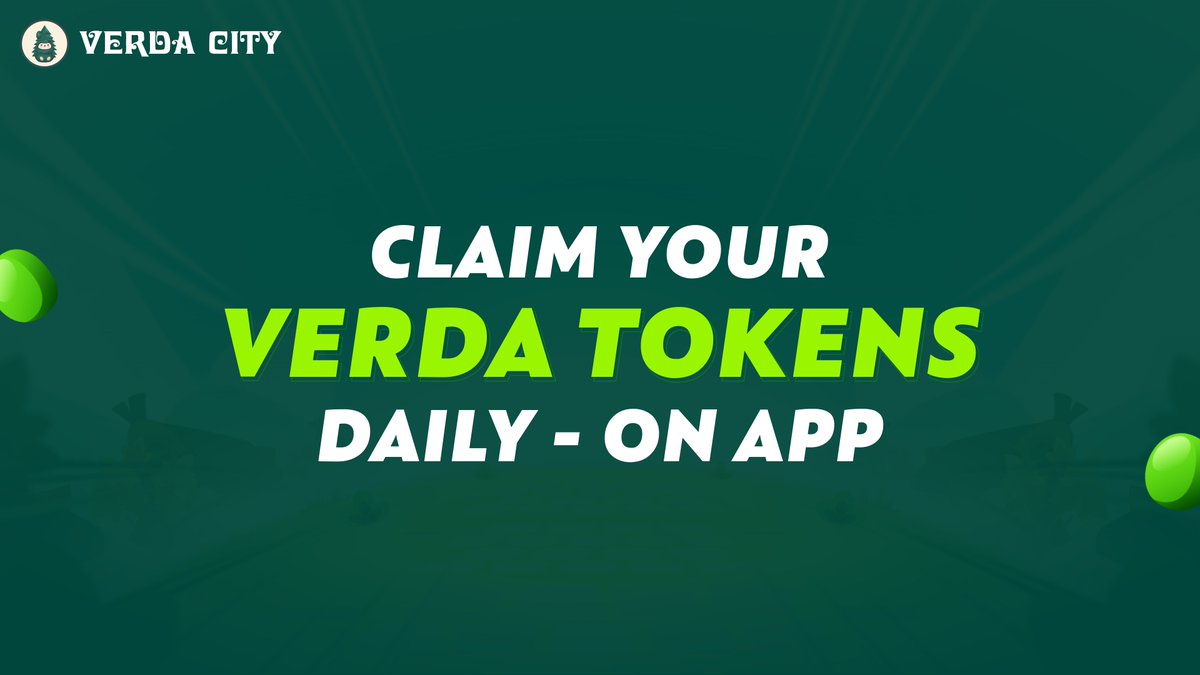 While the markets may be turbulent, you can find stability in Verda City. Turn daily green activity into lasting value and accumulate wealth every day. #Verdacity #Web3