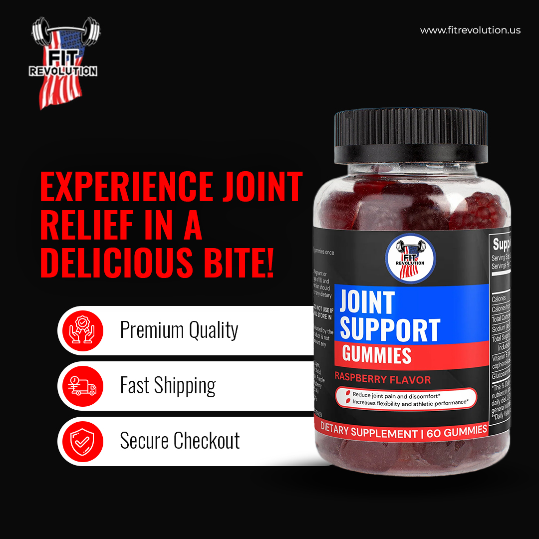 Indulge in tasty relief with our Joint Support Gummies! 🍬✨ Say goodbye to joint discomfort and hello to replenished cartilage and tendon tissues. 

Order Now- fitrevolution.us/products/lions…

#JointRelief #GummyGoodness #HealthyJoints #FitRevolution