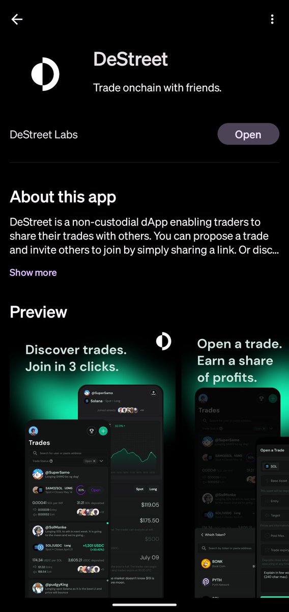 We're live, exclusively for @solanamobile Saga users! Download in the dApp store or scan the QR in the last tweet 🤘