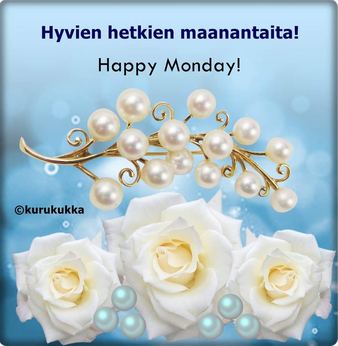 Toivotan mukavaa Maanantaipäivää ja Uutta alkanutta viikkoa kaikille! 🌷🙂💝😍❤️@RitaTainola @TienhaaraVirve @KajKunnas