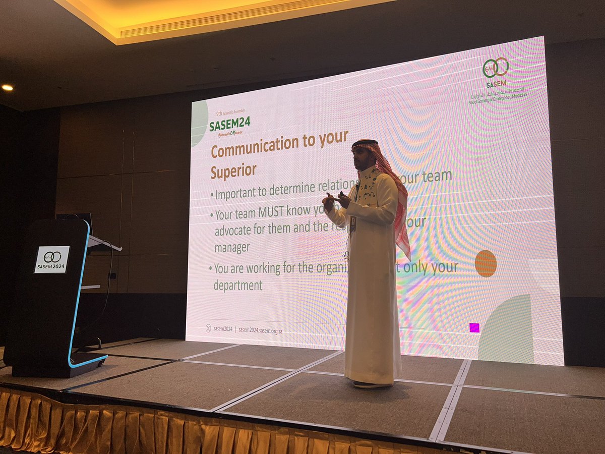 doctorloay's tweet image. 👌🏻👌🏻If you want to be a boss, you will get the position. 

If you want to be a leader, you will get the people. 

#powertoEMpower #SASEM2024 
Dr Saad Alshahrani