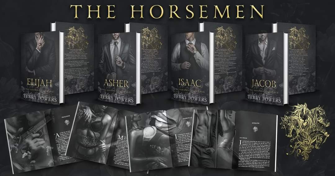 The Horsemen paperbacks now have stunning new covers and interior art!

Lose yourself into the world of the Horsemen by Terry Towers. 

amazon.com/gp/aw/d/150323…

#darkromance #mafiaromance #horsemenseries #terrytowers #romancereaders #morallygrayhero #friendstoloversromance