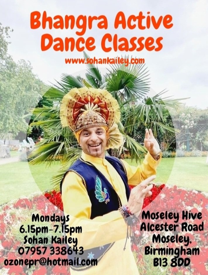 Don't miss the FREE taster #Bhangra Active Dance class, Monday 29 April @MoseleyHive Moseley Hive, Alcester Road, Birmingham, B13 8DD at 6.15pm-7.15pm Vibrant music, Fun moves 😃 Register for our regular classes. @MoseleyCDT #Moseley #Brum #BhangraClass