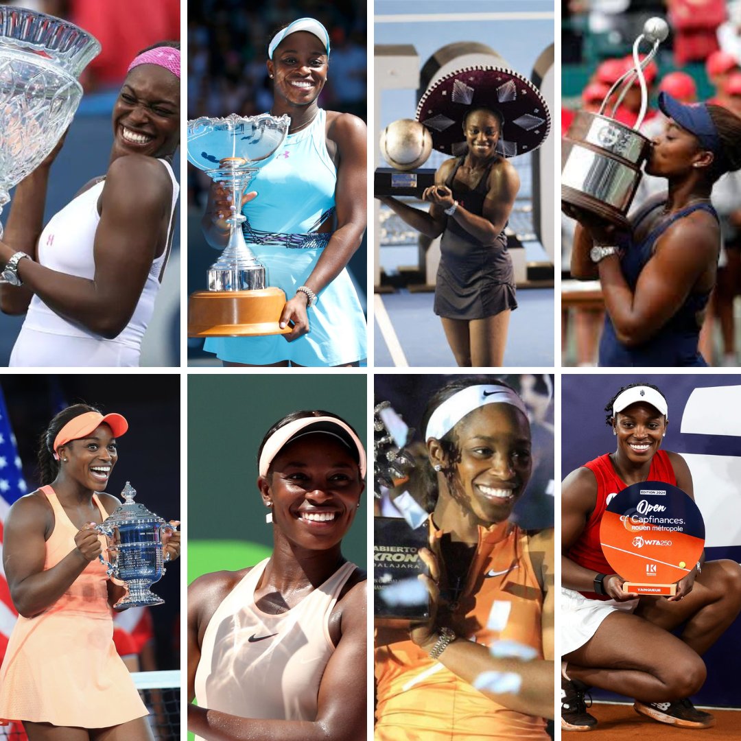 Sloane Stephens: #WTA titles

2015 Washington Open
2016 Auckland Classic
2016 Abierto Mexicano Telcel
2016 Charleston Open
2017 US Open
2018 Miami Open
2022 Abierto Zapopan
2024 Open de Rouen