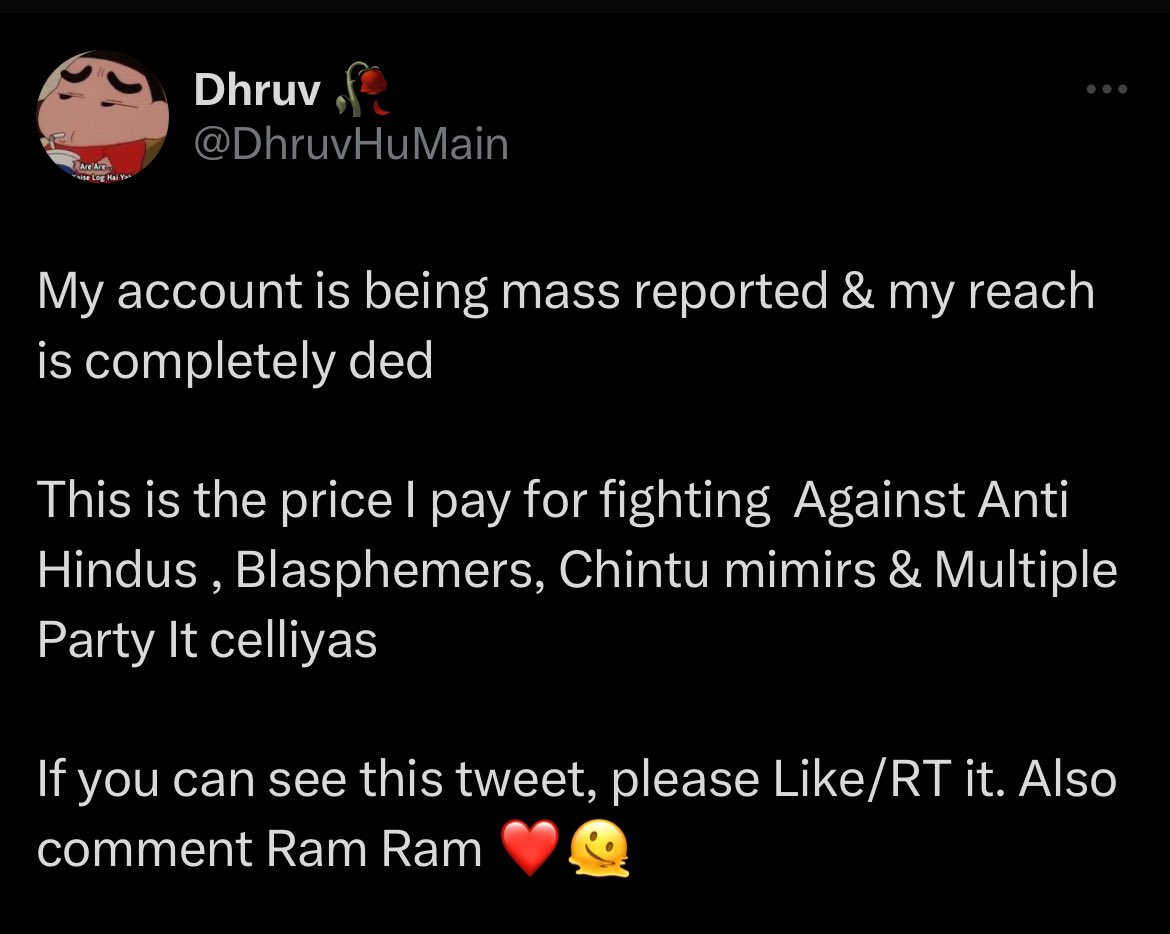 sparta_curse's tweet photo. @DhruvHuMain @AjivXdhruv bhot ache se Dharm ki Raksha kar rahe ho aap bhai aap https://t.co/qXo1xWPxmZ