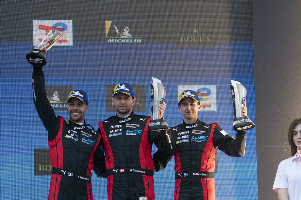 Fred Mako (@fredmako1) on Twitter photo Great double podium for #PorschePenskeMotorsport in very difficult conditions. Third place for our #5 with <a href="/mattcampbell22_/">Matt Campbell</a> and <a href="/ChristensenMK/">Michael Christensen</a>. Perfect team effort ✌️
#6HImola #WEC
📸 <a href="/PorscheRaces/">Porsche Motorsport</a> Great double podium for #PorschePenskeMotorsport in very difficult conditions. Third place for our #5 with <a href="/mattcampbell22_/">Matt Campbell</a> and <a href="/ChristensenMK/">Michael Christensen</a>. Perfect team effort ✌️
#6HImola #WEC
📸 <a href="/PorscheRaces/">Porsche Motorsport</a>
