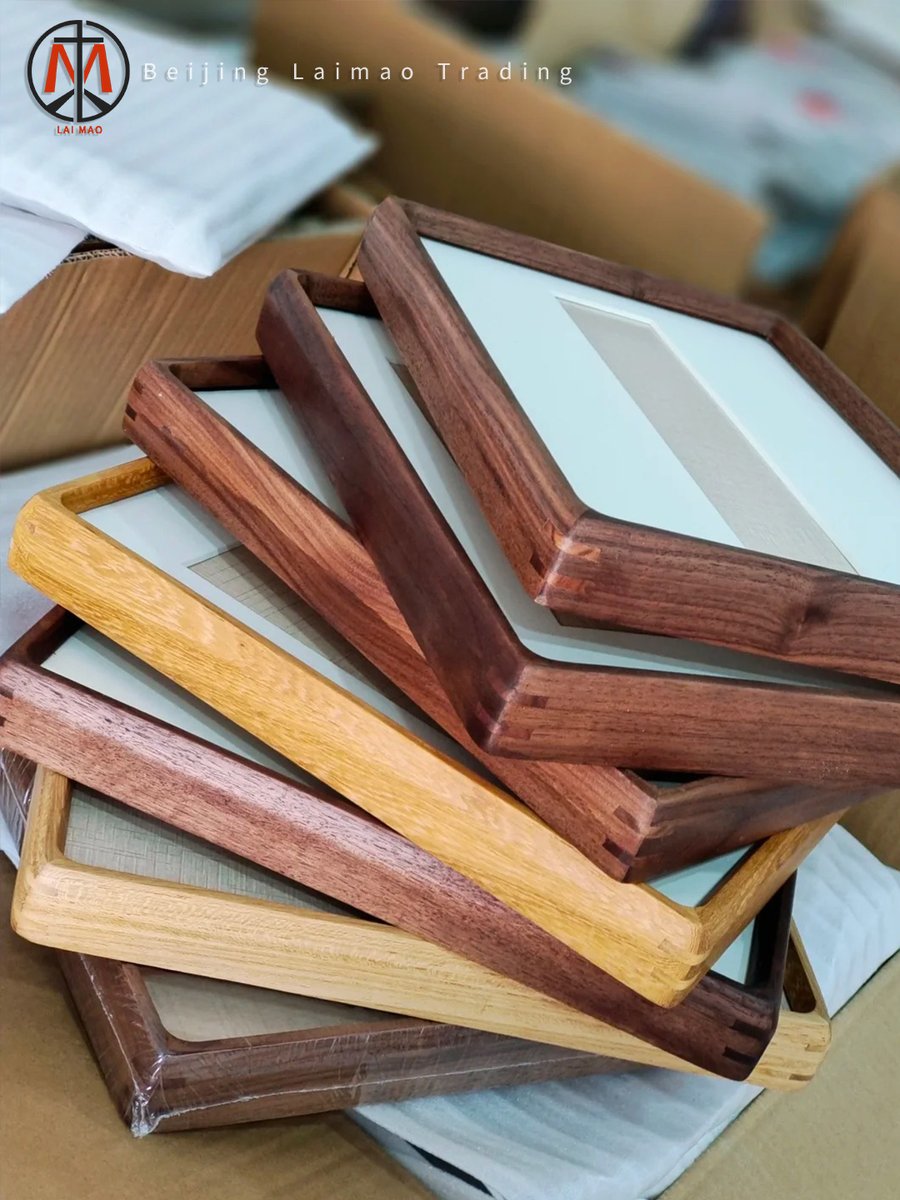 beijinglaimao's tweet image. Explore the beauty of custom wooden frames. Choose from various styles and colors to enhance your photos and artworks, blending seamlessly with your home decor. Perfect for highlighting artistry and adding warmth to your space. #CustomWoodenFrames